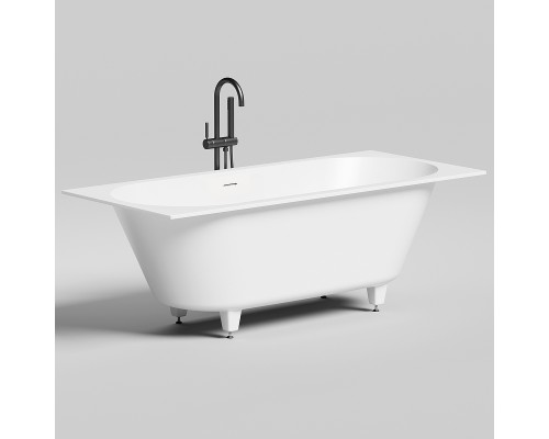 Ванна из искусственного камня Salini Ornella Axis Kit 180х80 103511G Белая глянцевая