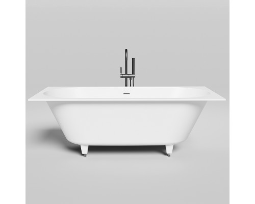 Ванна из искусственного камня Salini Ornella Axis Kit 180х80 103511G Белая глянцевая