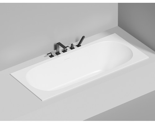 Ванна из искусственного камня Salini Ornella Axis Kit 180х80 103511G Белая глянцевая