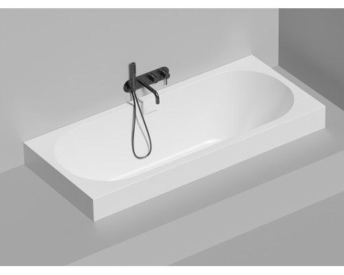 Ванна из искусственного камня Salini Ornella Axis Kit 180х80 103511G Белая глянцевая