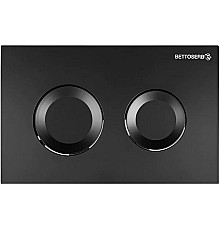 Клавиша смыва Bettoserb Sava Fix Slim Sitnica 40006467 Черная матовая