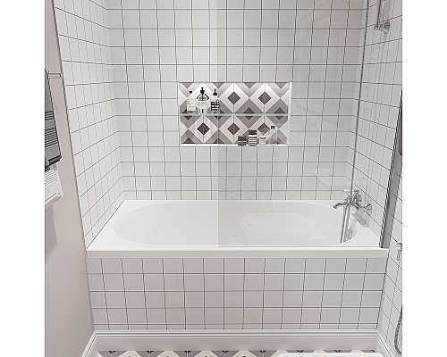 Акриловая ванна STWORKI Хельсинки 150x70 292203 без гидромассажа