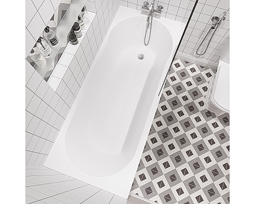 Акриловая ванна STWORKI Хельсинки 170x70 292219 без гидромассажа