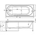 Акриловая ванна STWORKI Хельсинки 170x70 292219 без гидромассажа