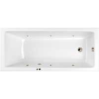 Акриловая ванна Whitecross Wave Slim 170x70 с гидромассажем