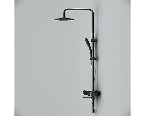 Душевая система AM.PM Inspire V2.0 F0750A522 с термостатом Черная матовая