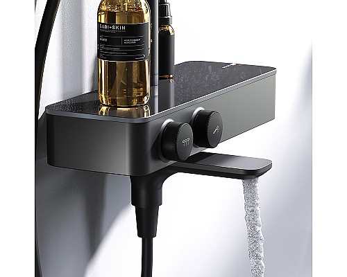 Душевая система AM.PM Inspire V2.0 F0750A522 с термостатом Черная матовая