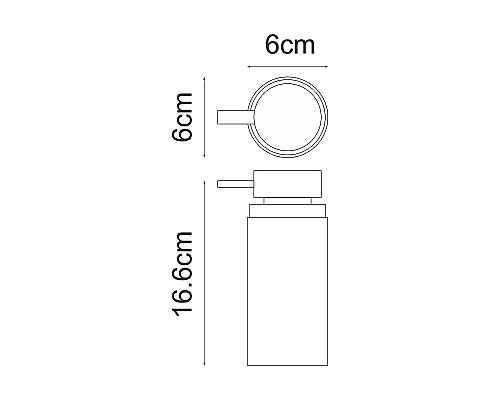 Дозатор для жидкого мыла WasserKRAFT Never K-1899 Черный