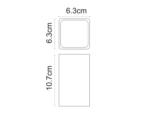 Стакан для зубных щеток WasserKRAFT Paar K-4228 Черный