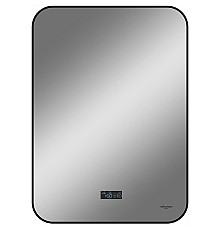 Зеркало Reflection Shadow 600х800 RF5732SH с подсветкой Черное с сенсорным выключателем, диммером, подогревом и часами