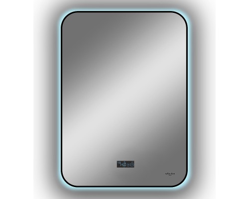 Зеркало Reflection Shadow 600х800 RF5732SH с подсветкой Черное с сенсорным выключателем, диммером, подогревом и часами