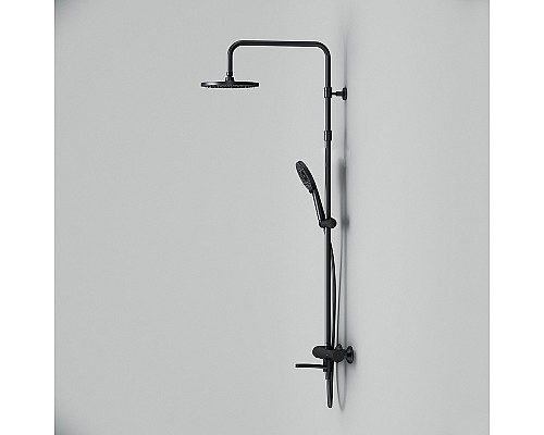 Душевая система AM.PM X-Joy F0785A522 с термостатом Черная матовая