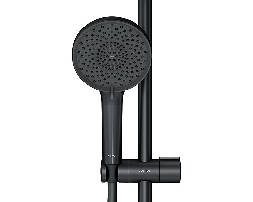 Душевая система AM.PM X-Joy F0785A522 с термостатом Черная матовая