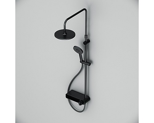 Душевая система AM.PM X-Joy F0785A622 Черная матовая