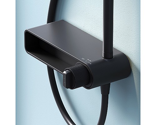 Душевая система AM.PM X-Joy F0785A622 Черная матовая