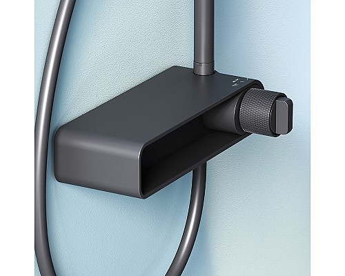 Душевая система AM.PM X-Joy F0785A622 Черная матовая