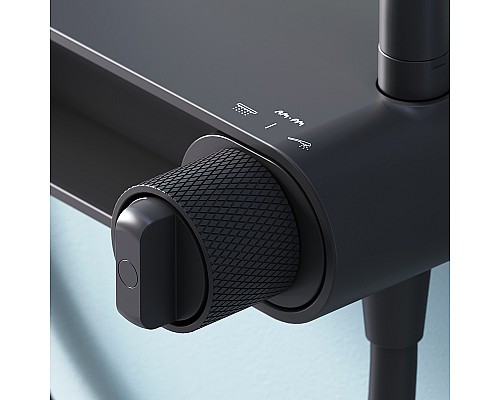 Душевая система AM.PM X-Joy F0785A622 Черная матовая