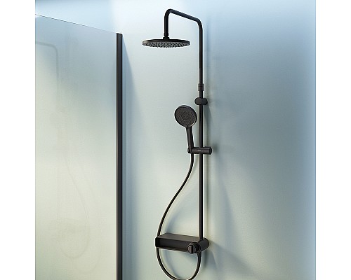 Душевая система AM.PM X-Joy F0785A622 Черная матовая