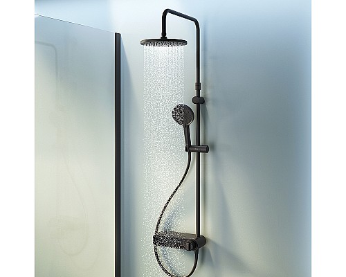 Душевая система AM.PM X-Joy F0785A622 Черная матовая