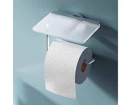 Держатель туалетной бумаги AM.PM X-Joy A85A341500 с полкой Хром