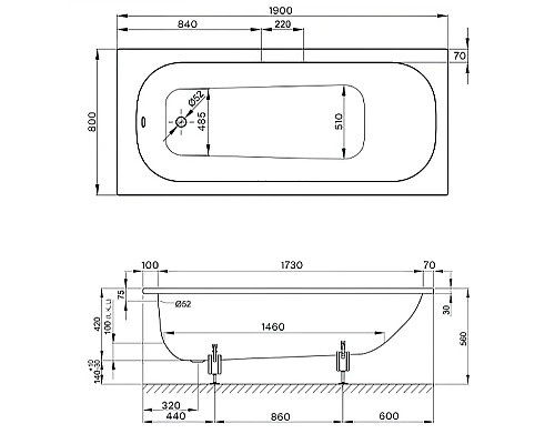 Стальная ванна Bette Form 190x80 2951-000 AD PLUS с шумоизоляцией и антигрязевым покрытием Стальная ванна Bette Form 190x80 2951-000 AD PLUS с шумоизоляцией и антигрязевым покрытием