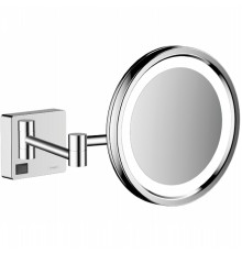Косметическое зеркало Hansgrohe AddStoris с подсветкой с увеличением Хром