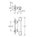 Смеситель для душа Grohe Grohtherm 1000 с термостатом Хром