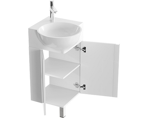Тумба под раковину Aqwella Porto 45 POR0104WW угловая Белая