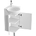 Тумба под раковину Aqwella Porto 45 POR0104WW угловая Белая