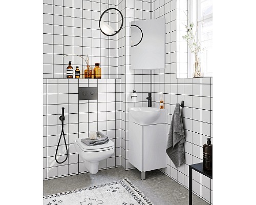 Тумба под раковину Aqwella Porto 45 POR0104WW угловая Белая