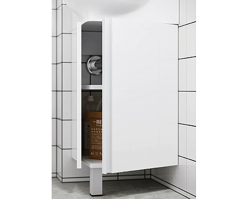 Тумба под раковину Aqwella Porto 45 POR0104WW угловая Белая