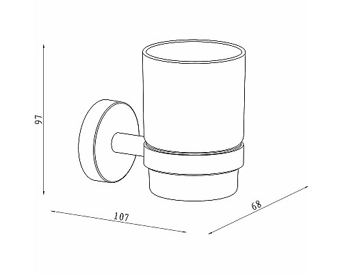 Стакан для зубных щеток Damixa Scandi Pro HASP34300 Хром