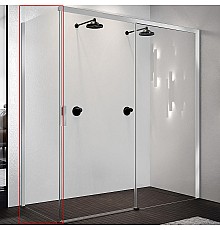 Душевая стенка Novellini Opera 90 L OPEFH89S-1K профиль Хром стекло прозрачное