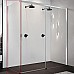 Душевая стенка Novellini Opera 90 L OPEFH89S-1K профиль Хром стекло прозрачное