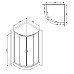 Душевой уголок AM.PM X-Joy Twin Slide 80х80 W88G-205-080BT64 профиль Черный матовый стекло прозрачное