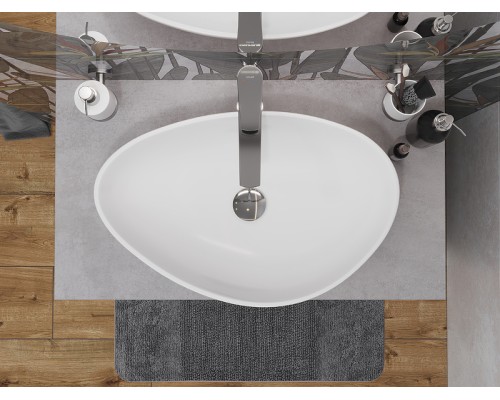 Столешница под раковину Cersanit Stone 60 64185 Серая матовая