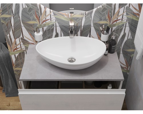 Столешница под раковину Cersanit Stone 60 64185 Серая матовая