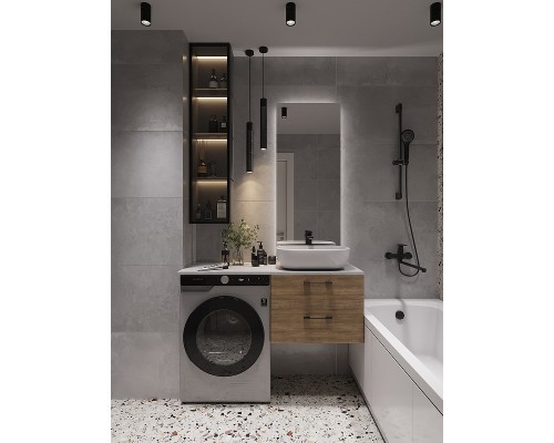 Столешница под раковину Cersanit Stone 80 64186 Серая матовая