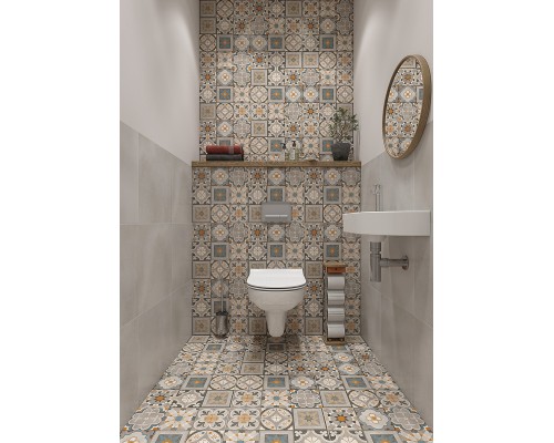 Комплект унитаза с инсталляцией Cersanit City 64121 с сиденьем Микролифт и клавишей смыва Хром глянцевый