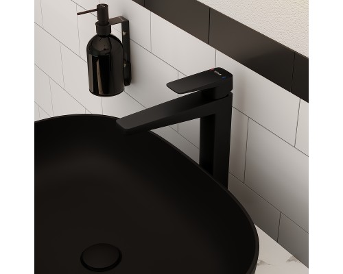 Смеситель для раковины Vitra Root Square A4273336EXP Черный матовый