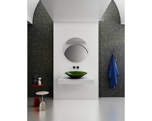 Раковина-чаша Abber Kristall 54 AT2812Emerald Зеленая