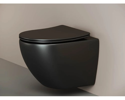 Комплект унитаза с инсталляцией Ceramicanova Metropol CN4002MB_1001M_1000 с сиденьем Микролифт и клавишей смыва Хром матовый