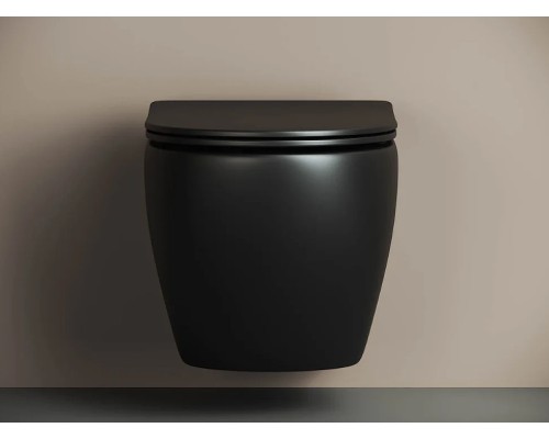 Комплект унитаза с инсталляцией Ceramicanova Metropol CN4002MB_1001M_1000 с сиденьем Микролифт и клавишей смыва Хром матовый