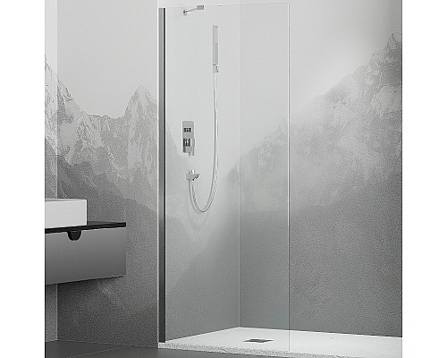Душевая перегородка RGW Walk In WA-102 80 351010208-11 профиль Хром стекло прозрачное