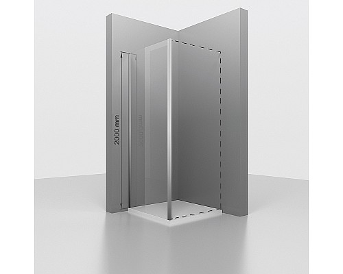 Душевая стенка RGW Z-050-3 120 352253112-11 профиль Хром стекло прозрачное