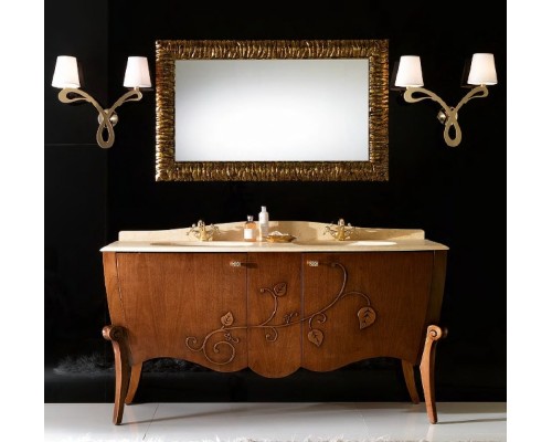 Зеркало Cezares Cavalli 120 CAVALLI 1200x30x750 Noce Foglia oro