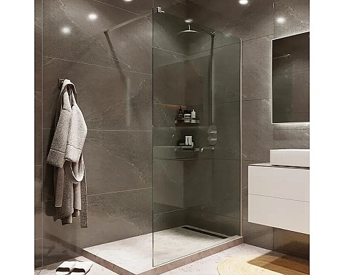 Душевая перегородка Reflection Walk in 90 RX20090CCR-18 профиль Хром стекло прозрачное