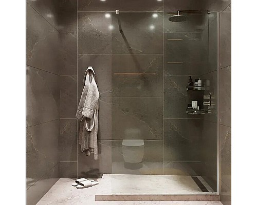 Душевая перегородка Reflection Walk in 90 RX20090CCR-18 профиль Хром стекло прозрачное