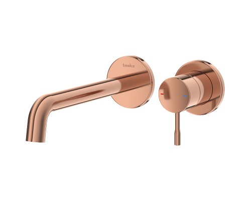 Смеситель для раковины Teska Atlas E5709 Розовое золото