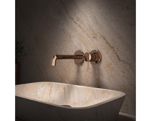 Смеситель для раковины Teska Atlas E5709 Розовое золото